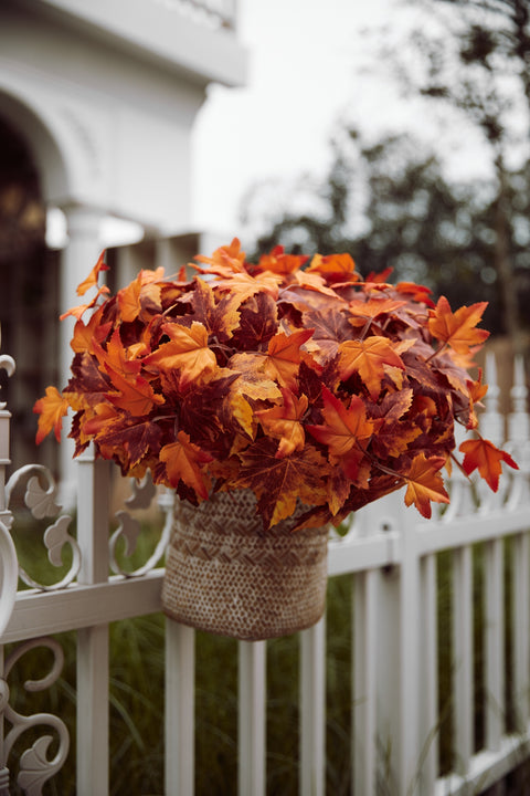 4Pcs Fall Decor Maple Leaves