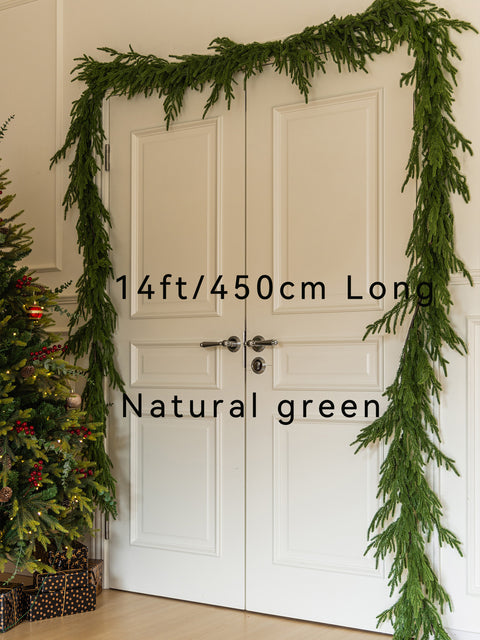 Christmas Garland Real Deluxe Touch Norfolk Pine Garland-6/9/14FT