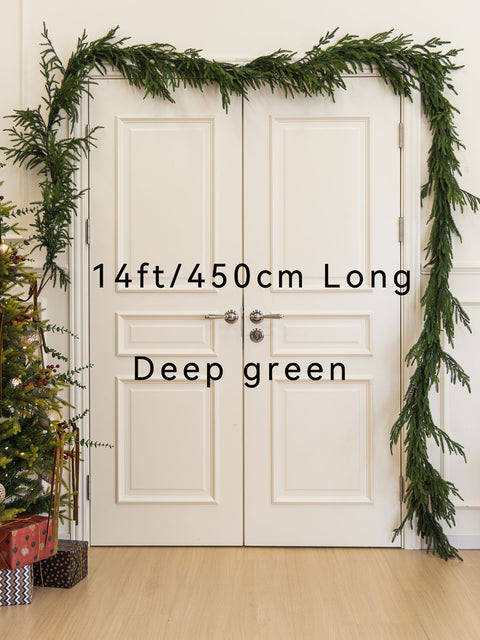 Christmas Garland Real Deluxe Touch Norfolk Pine Garland-6/9/14FT