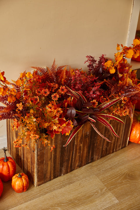 15Pcs Artificial Fall Outdoor Flowers