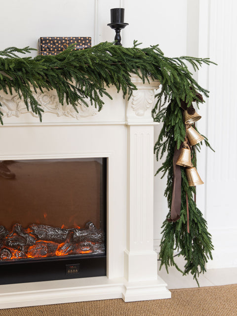 Christmas Garland Real Deluxe Touch Norfolk Pine Garland-6/9/14FT