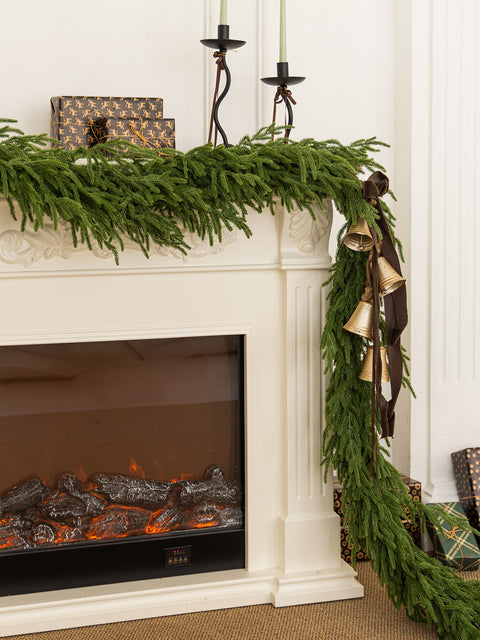 Christmas Garland Real Deluxe Touch Norfolk Pine Garland-6/9/14FT