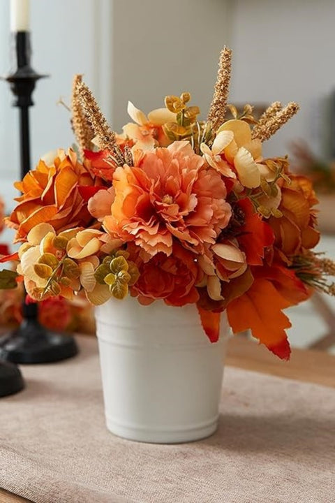 2Pcs Artificial Fall Decor Flower Bouquet