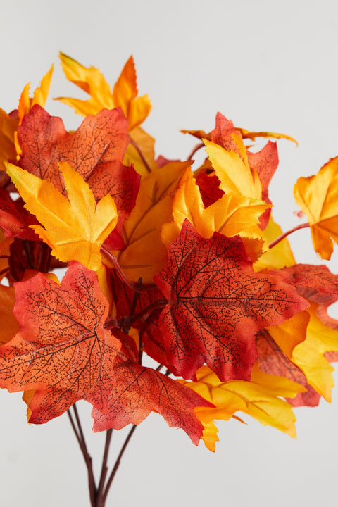 4Pcs Fall Decor Maple Leaves Stems