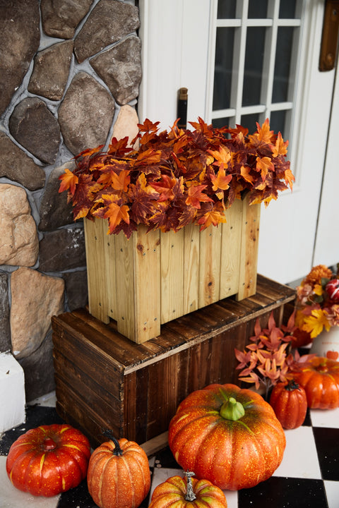 4Pcs Fall Decor Maple Leaves